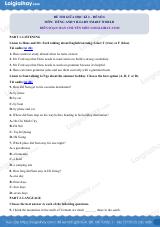 Đề thi giữa kì 2 Tiếng Anh 9 iLearn Smart World - Đề số 6
